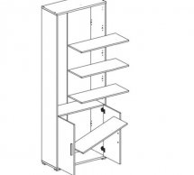 Пенал открытый REG 2D/220 Каби