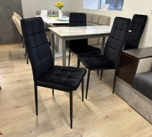 Стул N-66-2 черный велюр