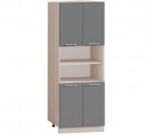 Шкаф П60.214.4Д В.1 под духовку или микроволновку Хай-Тек глянец перламутр