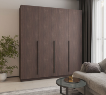 Шафа Mebelstar Оскар чотирьохдверна з шухлядами Дуб рістрето 200 см