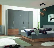 Модульная спальня Linz/Линц Миромарк Серый сланец/Дуб Вотан