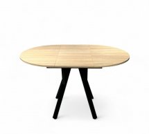 Стол круглый раскладной Lite Slide / Лайт Слайд MebliRoMax D800 ЛДСП 18 мм