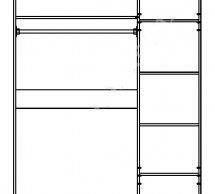 Шкаф 3Д Світ Меблів Бьянко 3 дверный белый глянец 150 см