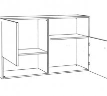 Шкаф навесной 2D Памп