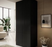 Шкаф 90 2D Cama Pafos 2 дверный черный 90 см