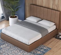 Кровать мягкая двуспальная Лев Венеция