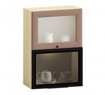 Тумба верхня В60.92.1Д1СК. Бар Сушка Комбі Атланта глянець