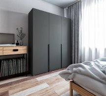 Шкаф Морели ST0027 3 дерный антрацит 180 см