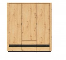 Шкаф SZF3D2S BRW Poland Ostia 3 дверный дуб вотан 181 см