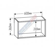 Антресоль А60.36.1Д. Бар неглибокий Еко