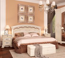 Кровать 160 твердая спинка Роселла