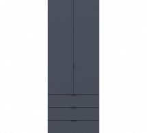 Шкаф для одежды Дорос Гелар графит 2-х дверный 77,5 см