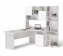 Стол угловой с надстройкой и эркером