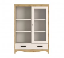 Витрина REG1W2S Дана Кашемир / Дуб артизан