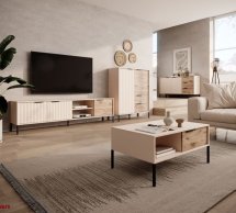 Модульна вітальня Бежевий/Дуб вікінг Rave