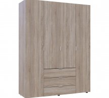 Шафа для одягу Дорос Гелар дуб сонома 4-х дверна 155 см