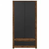 Шафа SZF2D1S BRW Poland Ruso 2 дверна чорний 104 см