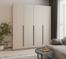 Шкаф Mebelstar Оскар четырехдверный с ящиками Дуб ристретто 200 см