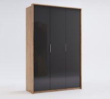 Шафа 3дв без дзеркал Міромарк Луна 3 дверна дуб крафт 140 см