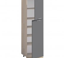 Шафа П60.214.2Д В.5 для посуду з полками Хай-тек кольоровий друк