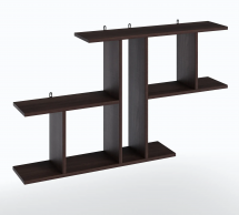 Полиця настінна венге темний T8