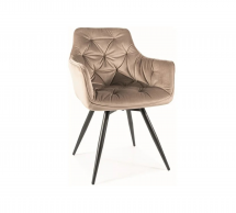 Стілець Mango Velvet темно-бежевий