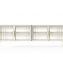 Тумба под ТВ 4D/181 с подсветкой кашемир Lumi