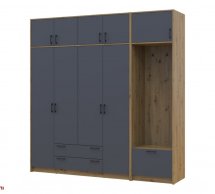 Модульная прихожая Doros Ронди Дуб Артизан / Графит