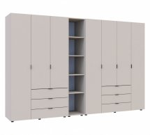 Шкаф Дорос Гелар кашемир с Этажеркой 7 дверной 309,4 см