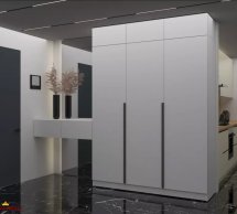 Антресоль Matroluxe Urban / Урбан 3 дверная Белое Дерево