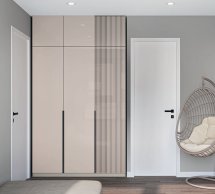 Шкаф 3Д + антресоль 3Д Лайн Элегант