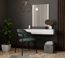 Стол туалетный с зеркалом навесной Pafos