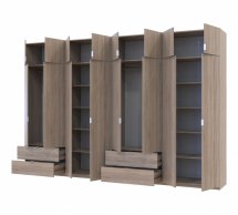 Шкаф для одежды Дорос Лукас дуб сонома 8 дверный 360 см