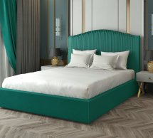 Ліжко м'яке двоспальне Лев Тосканія з підйомним механізмом та нішею для білизни