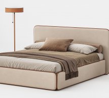 Ліжко м'яке Woodsoft Torino / Торіно з підйомним механізмом та нішею для білизни