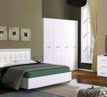 Кровать двуспальная с мягкой спинкой Миромарк Белла 160