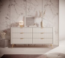 Комод 6S/163 Беж/Золоті ніжки Lante