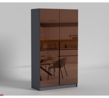 Шкаф распашный Матролюкс Нуар 1000 двухдверный дуб 100 см