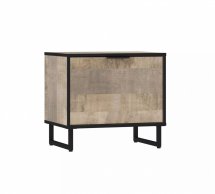 Тумба для взуття дуб гранж пісочний F-0004 Форте