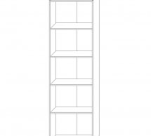 Стеллаж 600/1920 2Д Джек 