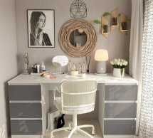 Стіл комп’ютерний білий Т228