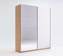 Шкаф-купе с зеркалом Миромарк Асти 2 дверный дуб крафт 150 см