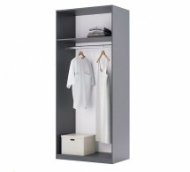 Шафа 2дв Міромарк Доні 2 дверна графіт сірий 90 см