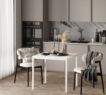 Обеденный стол Brevity Loft mini Белый бриллиант/Белый металл