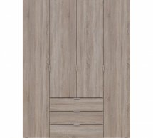 Шкаф Дорос Гелар дуб сонома с Этажеркой 4-х дверный 193,2 см