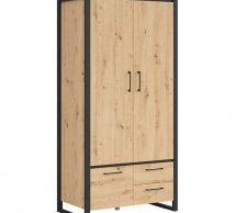 Шкаф BRW Poland SZF3D2S Dodson 2 дверный дуб 100 см