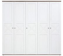 Шафа SZF5D/23/24 BRW Poland Stockholm 5 дверна білий 243 см