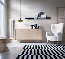 Комод Моно / Mono MKSZ154 Бежевий/чорні ніжки