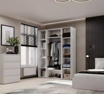 Шкаф комбинированный трехдверный Art in Head №16 Light / Лайт 160 см