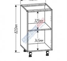 Тумба нижня Н45.82.1Д Хай-Тек глянець перламутр